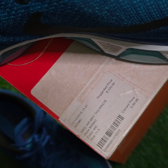 Nike Air Max Tailwind 8 is Lagoon Men's Size 11.5 - Picture 6 of 6